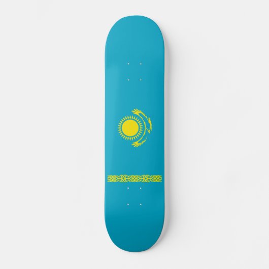 Flagge Kasachstan Skateboard (Vorderseite)