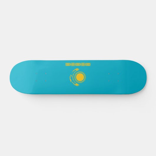 Flagge Kasachstan Skateboard (Horizontal)