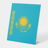 Flagge Kasachstan Sockelschild (Vorderseite)