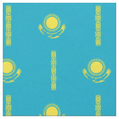 Flagge Kasachstan Stoff (Nahaufnahme)
