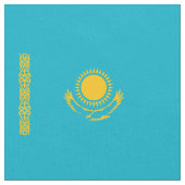 Flagge Kasachstan Stoff (Nahaufnahme)