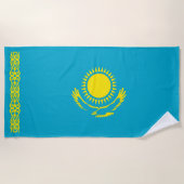 Flagge Kasachstan Strandtuch (Vorderseite)