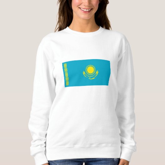 Flagge Kasachstan Sweatshirt (Vorderseite)