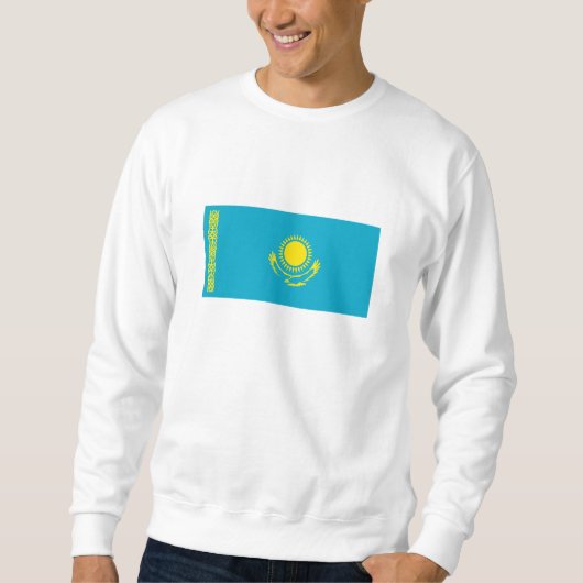 Flagge Kasachstan Sweatshirt (Vorderseite)