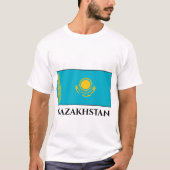 Flagge Kasachstan T-Shirt (Vorderseite)