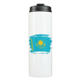 Flagge Kasachstan Thermosbecher