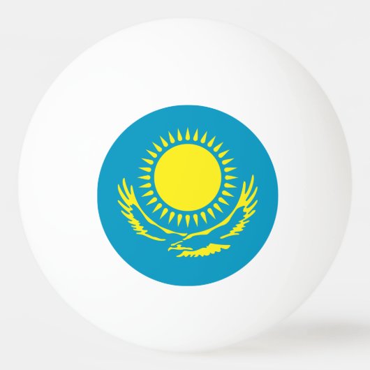 Flagge Kasachstan Tischtennisball (Vorderseite)