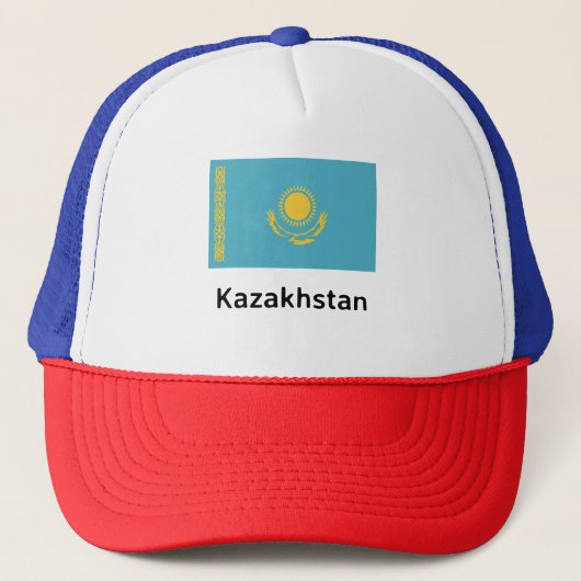 Flagge Kasachstan Truckerkappe (Vorderseite)