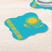 Flagge Kasachstan Untersetzer (angewinkelt)