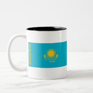 Flagge Kasachstan Zweifarbige Tasse