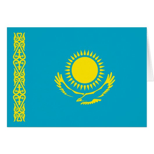 Flagge Kasachstans (Vorderseite (Horizontal))