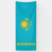 Flagge Kasachstans Banner (Vertikal)