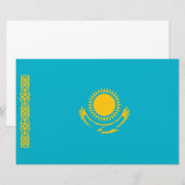 Flagge Kasachstans Briefpapier (Vorne/Hinten)