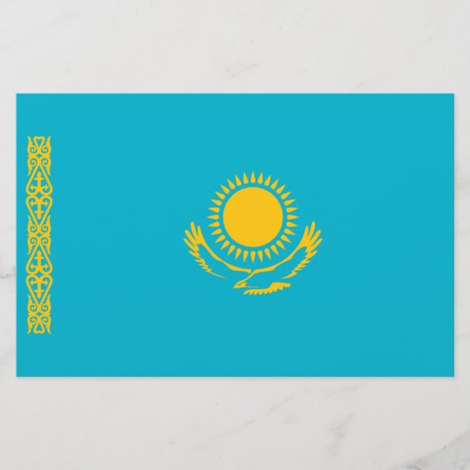 Flagge Kasachstans Briefpapier (Vorderseite)