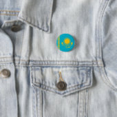 Flagge Kasachstans Button (Beispiel)