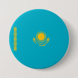 Flagge Kasachstans Button