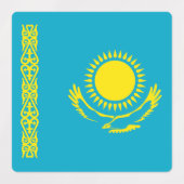 Flagge Kasachstans Etiketten (Design 1)