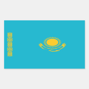 Flagge Kasachstans, Flagge Kasachstans Rechteckiger Aufkleber