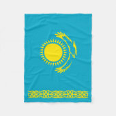 Flagge Kasachstans Fleecedecke (Vorderseite)