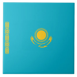 Flagge Kasachstans Fliese