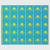 Flagge Kasachstans Geschenkpapier (Flach)