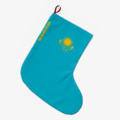 Flagge Kasachstans Großer Weihnachtsstrumpf (Vorderansicht (hängend))
