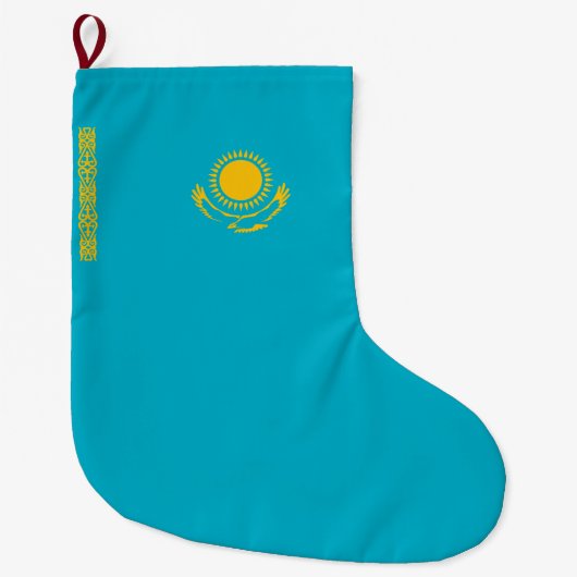 Flagge Kasachstans Großer Weihnachtsstrumpf (Vorderseite)