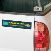 Flagge Kasachstans + Karte Autoaufkleber (Auf Lkw)