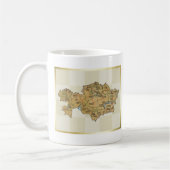 Flagge Kasachstans + Karte Tasse (Links)