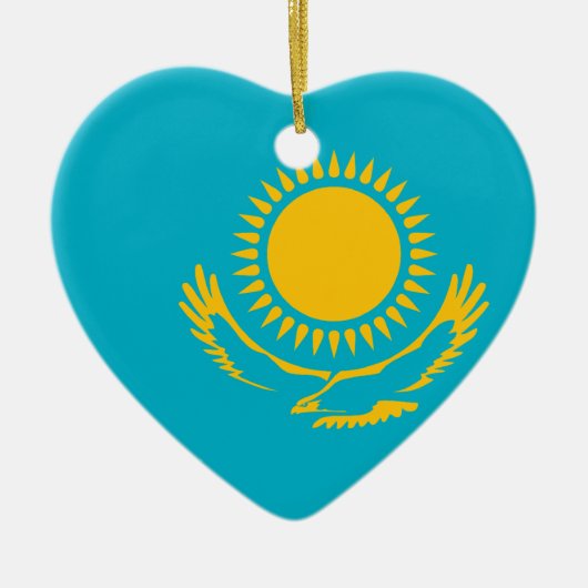 Flagge Kasachstans, Kasachstan Keramik Ornament (Vorne)