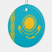 Flagge Kasachstans Keramik Ornament (Links)