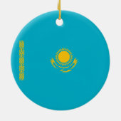 Flagge Kasachstans Keramik Ornament (Hinten)