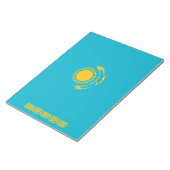 Flagge Kasachstans Notizblock (angewinkelt)