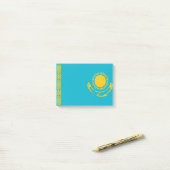 Flagge Kasachstans - Post-it®-Hinweise Post-it Klebezettel (Auf Schreibtisch)