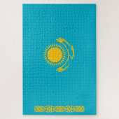 Flagge Kasachstans Puzzle (Vertikal)