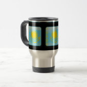 Flagge Kasachstans Reisebecher (Vorderseite Links)