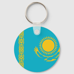 Flagge Kasachstans Schlüsselanhänger