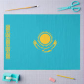 Flagge Kasachstans Seidenpapier (Basteln)