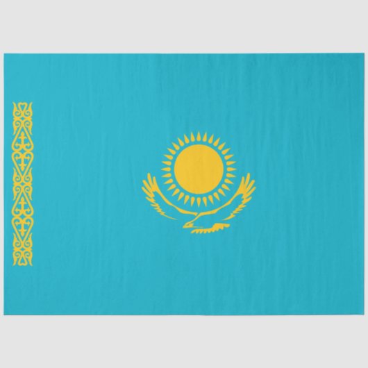 Flagge Kasachstans Seidenpapier (Vorderseite)
