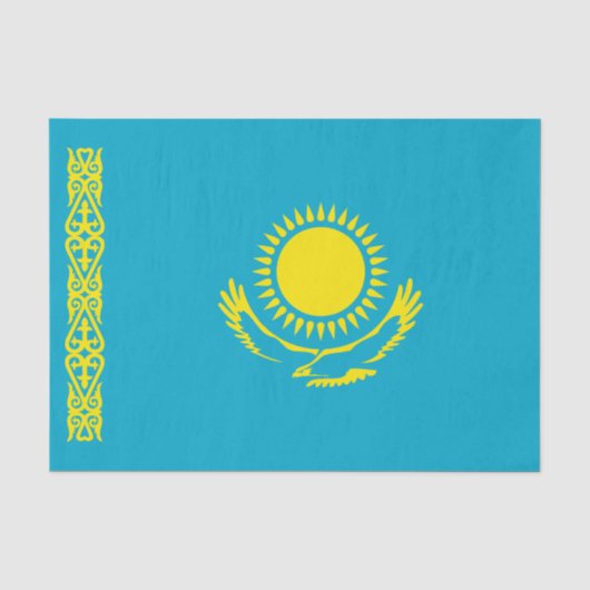 Flagge Kasachstans Seidenpapier (Vorderseite)