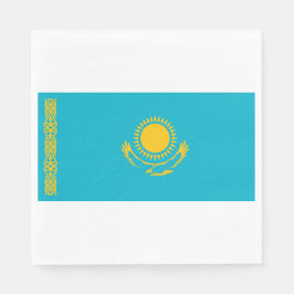 Flagge Kasachstans Serviette