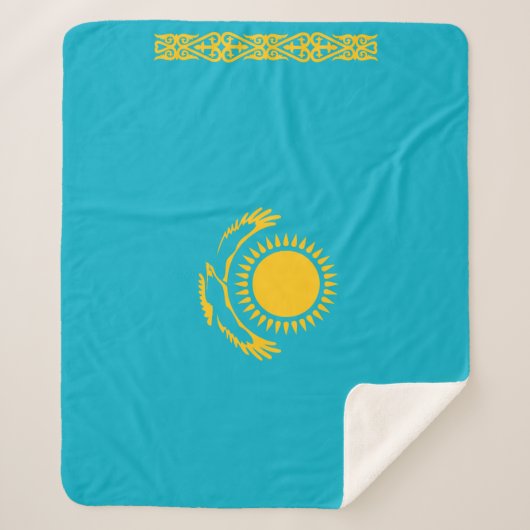 Flagge Kasachstans Sherpadecke (Vorderseite)