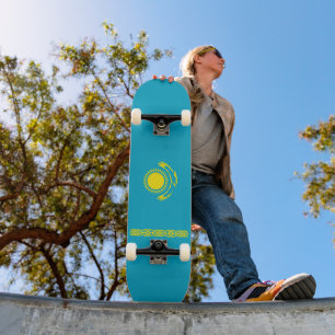 Flagge Kasachstans Skateboard