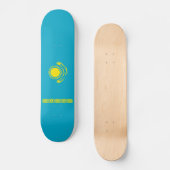 Flagge Kasachstans Skateboard (Vorderseite)