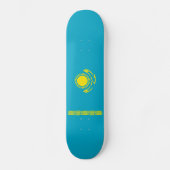 Flagge Kasachstans Skateboard (Vorderseite)