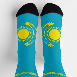 Flagge Kasachstans Socken