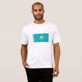 Flagge Kasachstans T-Shirt (Vorne ganz)