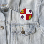 Flagge Kastiliens y Leon (Spanien) Button (Beispiel)