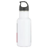 Flagge Kastiliens y Leon (Spanien) Edelstahlflasche (Rückseite)