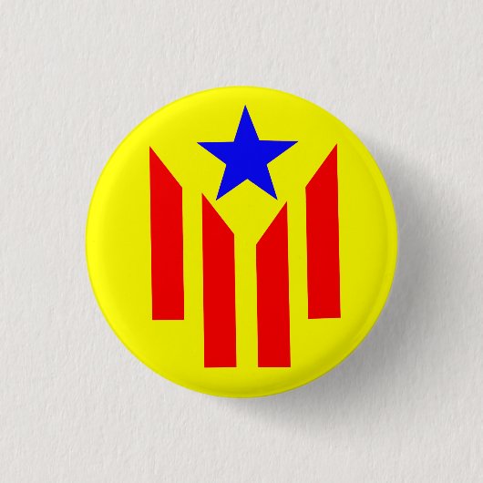 Flagge Katalanischer Estelada Button (Vorderseite)